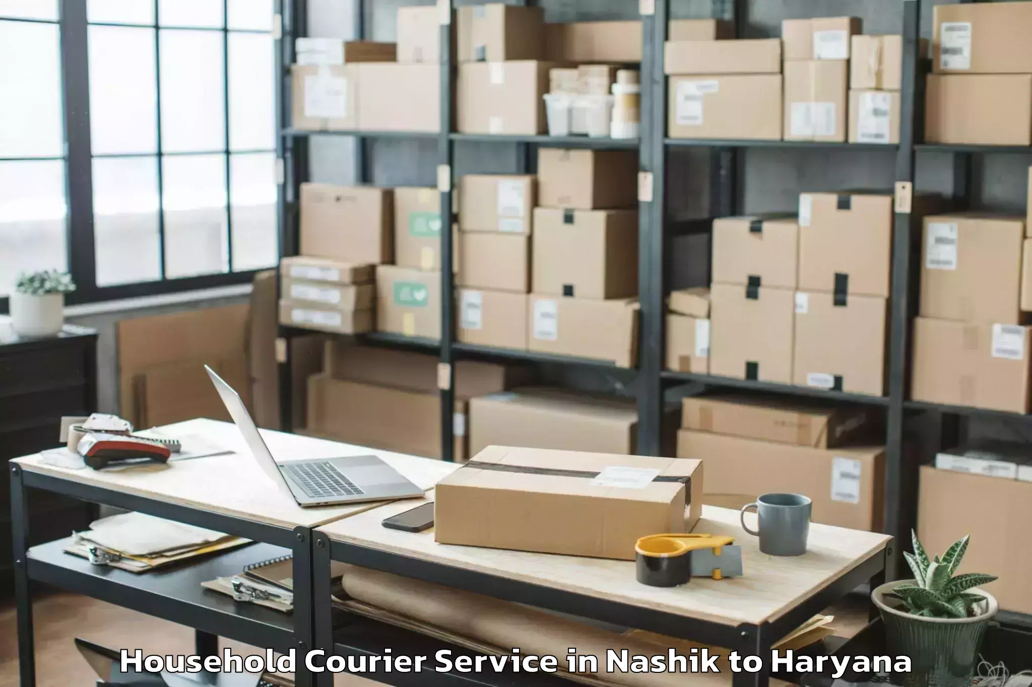 Easy Nashik to Central Plaza Mall Gurgaon Household Courier Booking